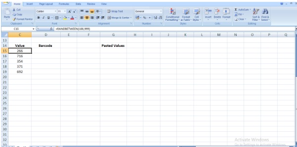 add the data